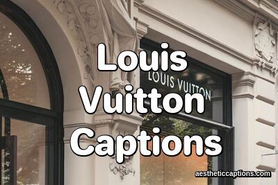 Louis Vuitton Captions