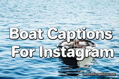 Boat Captions For Instagram